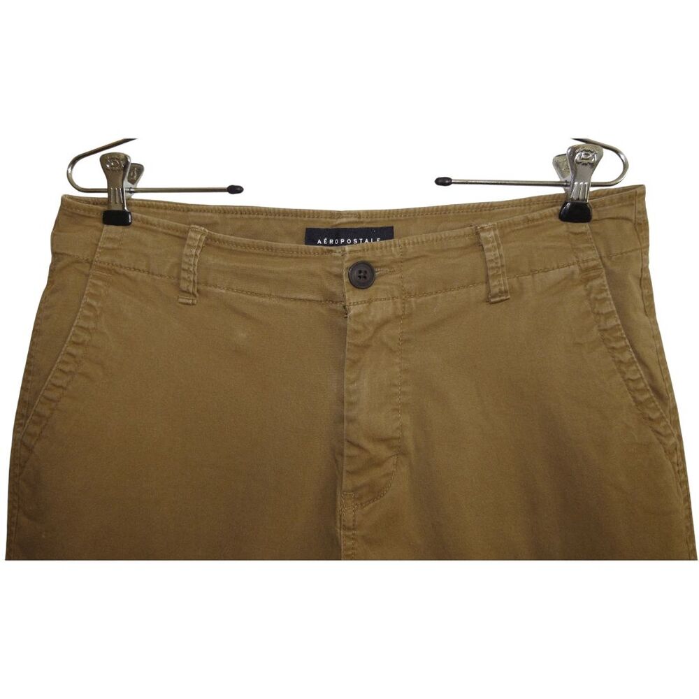 Aeropostale Longboard‎ 11.5" Tan Stretch Chino Shorts Sz 31 - Picture 3 of 7